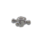 Metal Cross With Large Index Button